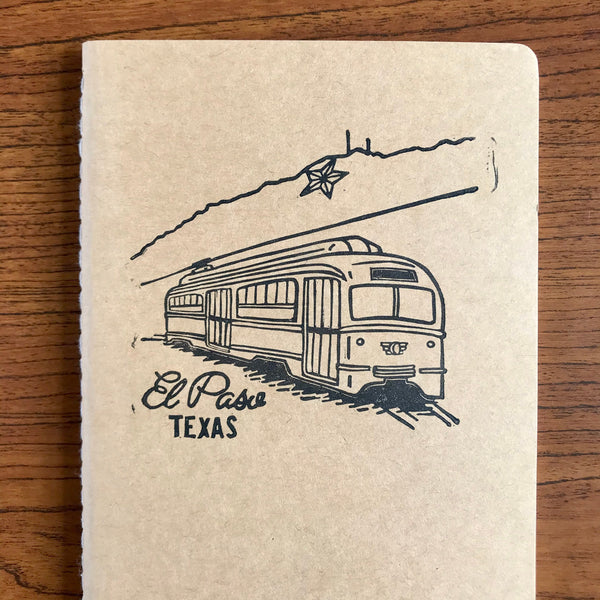 El Paso Streetcar Hand Crafted Journal