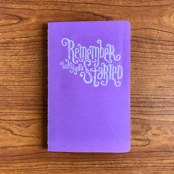 Remember Why You Started Hand Crafted Journal