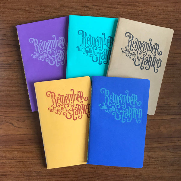 Remember Why You Started Hand Crafted Journal