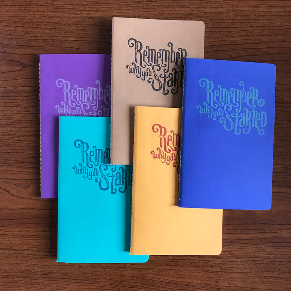 Remember Why You Started Hand Crafted Journal