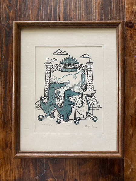 Three Happy Gators