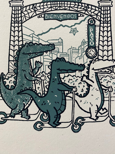 Three Happy Gators