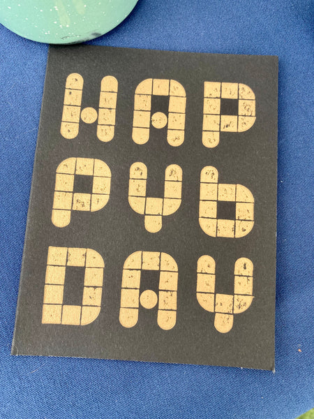 Happy B-Day Lego Printed Cards