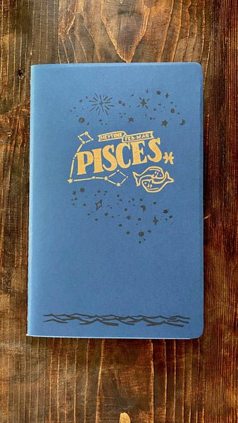 Pisces Zodiac Sign Hand Crafted Journal